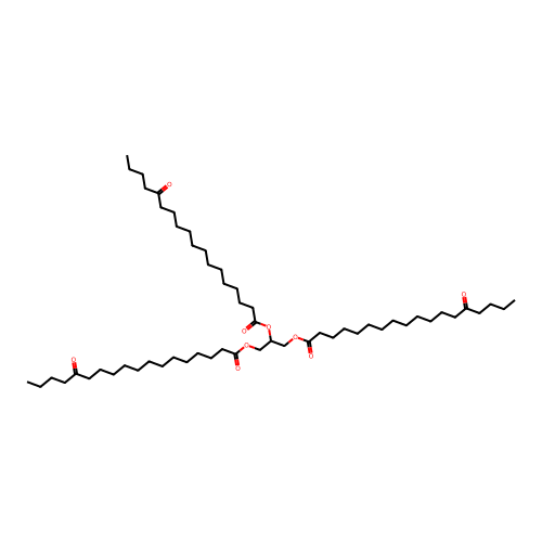 2,3-Bis(14-oxooctadecanoyloxy)propyl 14-oxooctadecanoate structure