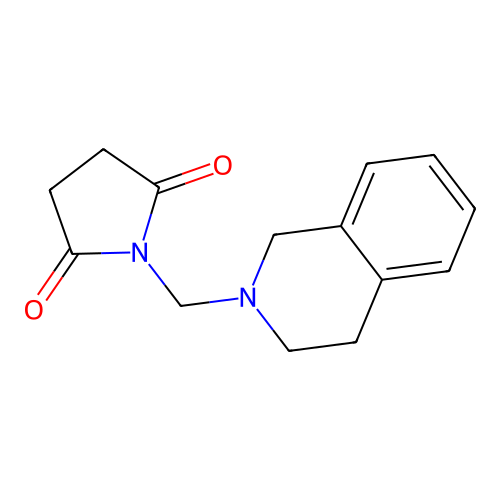 Succinimide, N-((3,4-dihydro-2(1H)-isoquinolyl)methyl)- structure