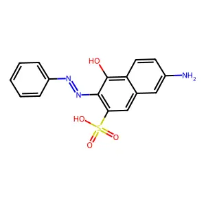 7-Amino-4-hydroxy-3-(phenylazo)naphthalene-2-sulphonic acid structure
