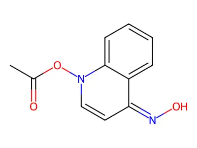 (4-Hydroxyiminoquinolin-1-yl) acetate structure
