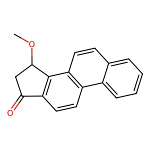 15,16-Dihydro-15-methoxy-17H-cyclopenta(a)phenanthren-17-one structure