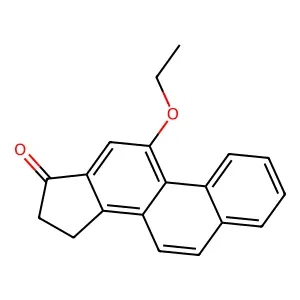 11-Ethoxy-15,16-dihydrocyclopenta(a)phenanthren-17-one structure
