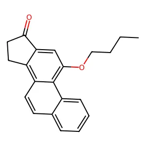 17H-Cyclopenta(a)phenanthren-17-one, 15,16-dihydro-11-butoxy- structure