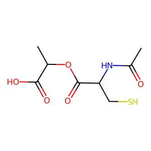 N-Acetyl-S-lactoylcysteine structure