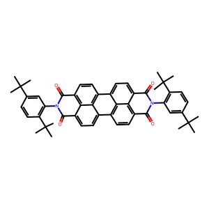 Fluorescent perylene dye structure