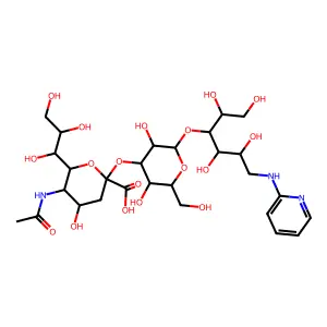 2-(N-3'-Sialyllactityl)aminopyridine structure