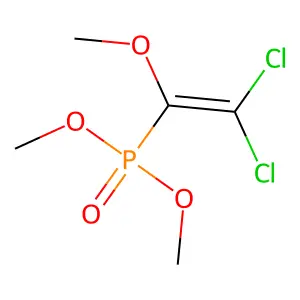 Phosphonic acid, (2,2-dichloro-1-methoxyethenyl)-, dimethyl ester structure