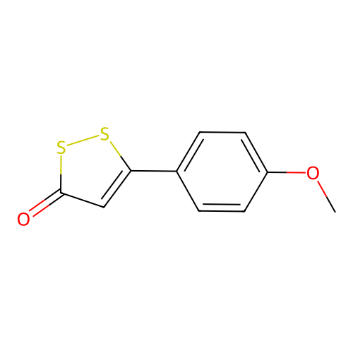 5-(4-Methoxyphenyl)-3H-1,2-dithiol-3-one structure