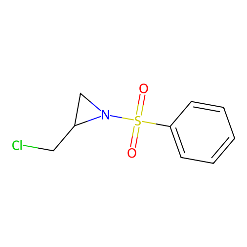 2-(Chloromethyl)-1-(phenylsulfonyl)aziridine structure