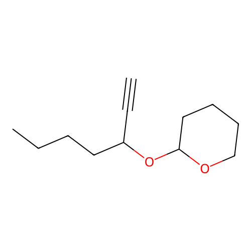 2H-Pyran, 2-[(1-butyl-2-propynyl)oxy]tetrahydro- structure