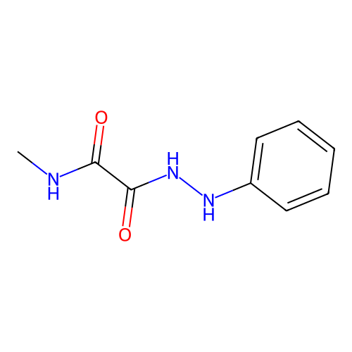 N-methyl-2-oxo-2-(2-phenylhydrazinyl)acetamide structure