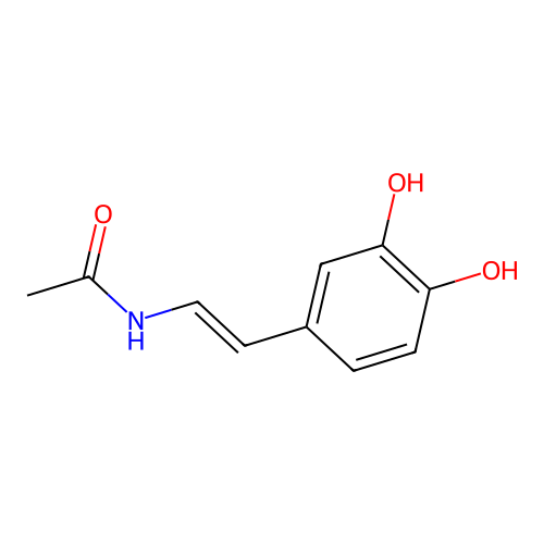 1,2-Dehydro-N-acetyldopamine structure