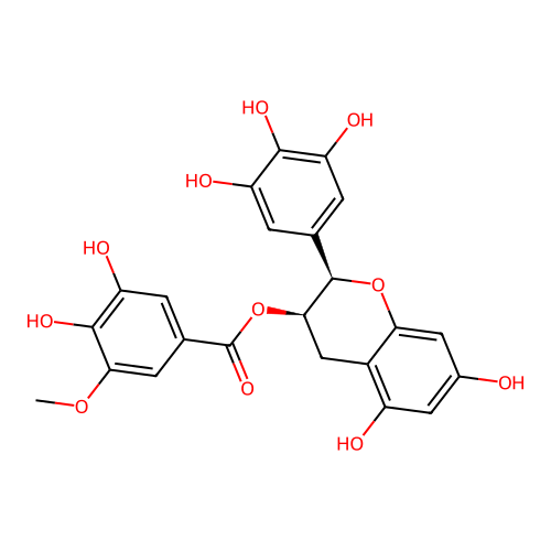 Epigallocatechin 3-O-(3-O-methyl)gallate structure