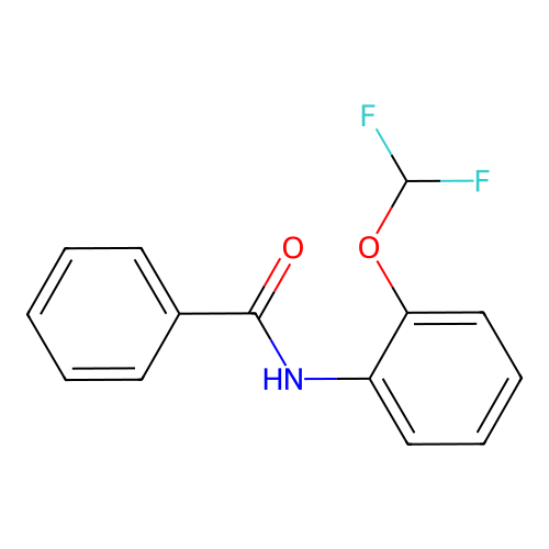 N-[2-(difluoromethoxy)phenyl]benzamide structure