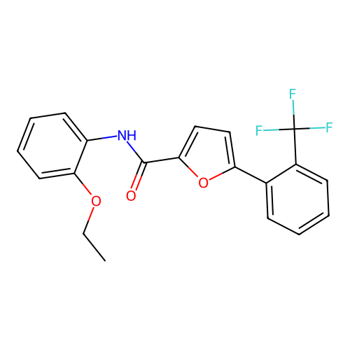 N-(2-ethoxyphenyl)-5-[2-(trifluoromethyl)phenyl]furan-2-carboxamide structure