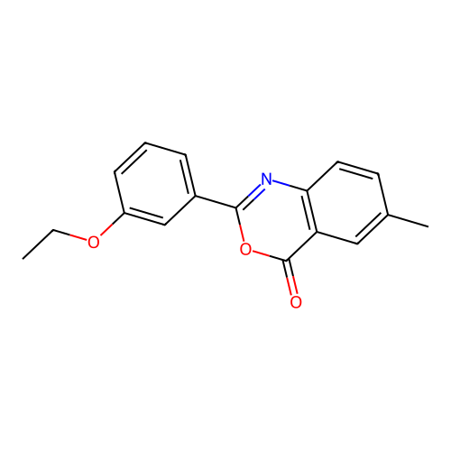 2-(3-ethoxyphenyl)-6-methyl-4H-3,1-benzoxazin-4-one structure