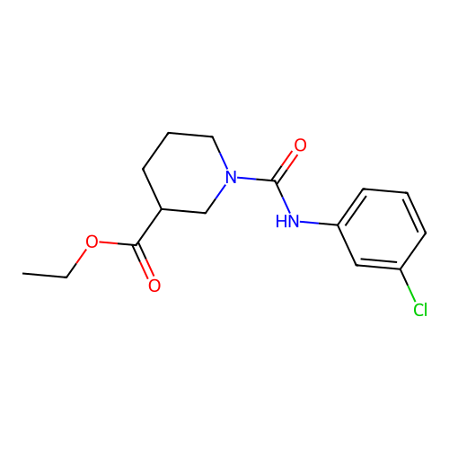 Ethyl 1-[(3-chlorophenyl)carbamoyl]piperidine-3-carboxylate structure
