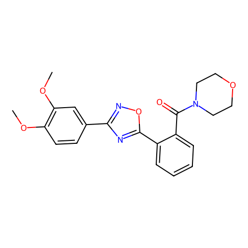 [2-[3-(3,4-Dimethoxyphenyl)-1,2,4-oxadiazol-5-yl]phenyl]-morpholin-4-ylmethanone structure