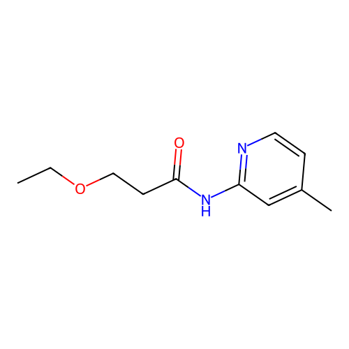 3-ethoxy-N-(4-methylpyridin-2-yl)propanamide structure