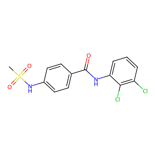 N-(2,3-dichlorophenyl)-4-(methanesulfonamido)benzamide structure