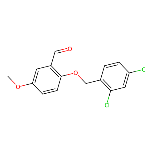 2-[(2,4-Dichlorophenyl)methoxy]-5-methoxybenzaldehyde structure