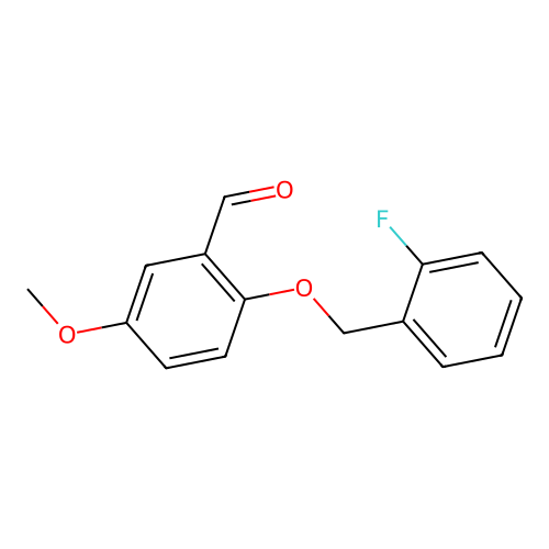 2-[(2-Fluorophenyl)methoxy]-5-methoxybenzaldehyde structure