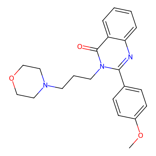 2-(4-Methoxyphenyl)-3-(3-morpholin-4-ylpropyl)quinazolin-4-one structure