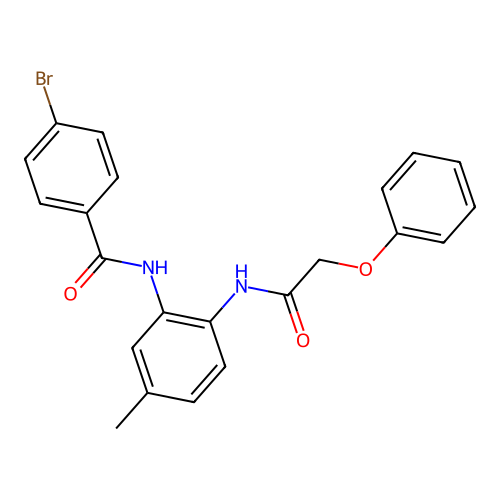 4-bromo-N-[5-methyl-2-[(2-phenoxyacetyl)amino]phenyl]benzamide structure