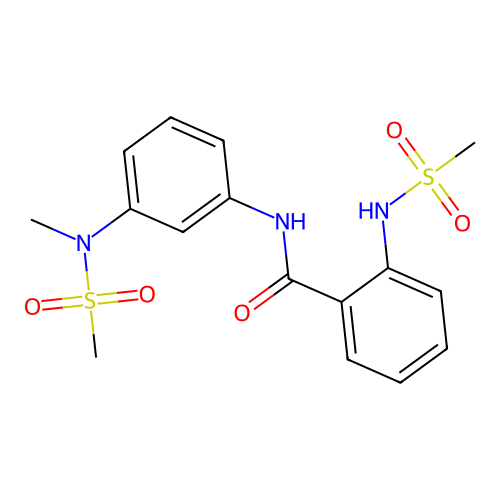 2-(methanesulfonamido)-N-[3-[methyl(methylsulfonyl)amino]phenyl]benzamide structure