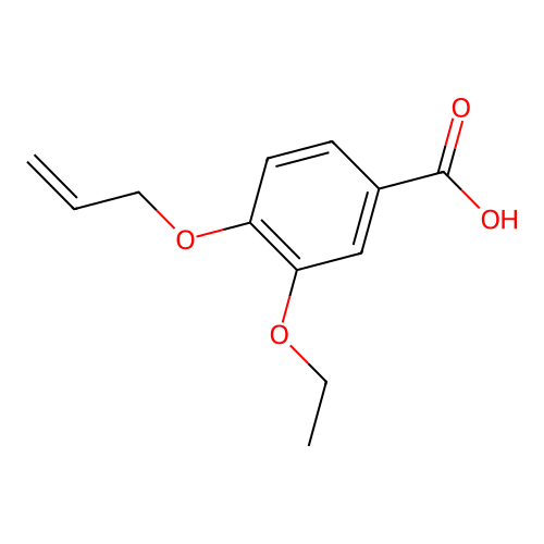 4-(烯丙基oxy)-3-乙氧基苯甲酸 structure