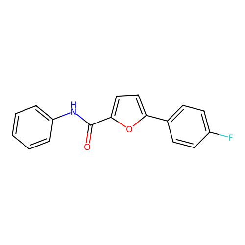 5-(4-fluorophenyl)-N-phenylfuran-2-carboxamide structure