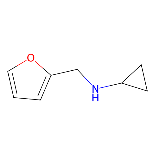 N-(furan-2-ylmethyl)cyclopropanamine structure