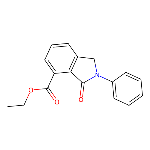 1H-Isoindole-4-carboxylic acid, 2,3-dihydro-3-oxo-2-phenyl-, ethyl ester structure