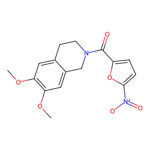 (6,7-dimethoxy-3,4-dihydroisoquinolin-2(1H)-yl)(5-nitrofuran-2-yl)methanone structure
