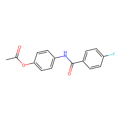 4-{[(4-Fluorophenyl)carbonyl]amino}phenyl acetate structure