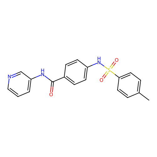 4-(4-methylbenzenesulfonamido)-N-(pyridin-3-yl)benzamide structure