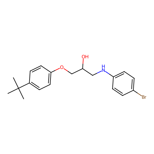 1-(4-Bromoanilino)-3-(4-tert-butylphenoxy)propan-2-ol structure