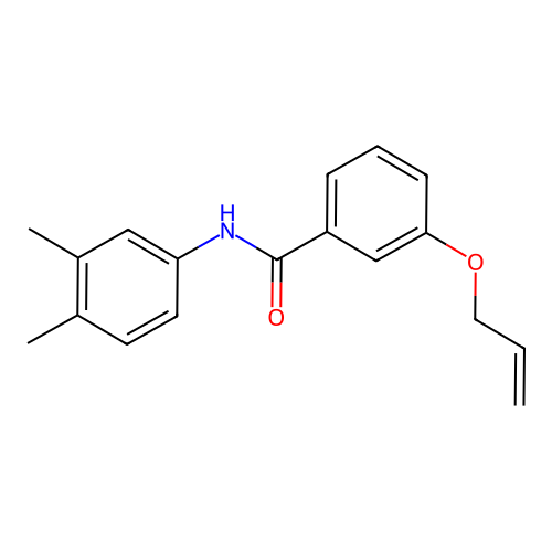 N-(3,4-dimethylphenyl)-3-prop-2-enoxybenzamide structure
