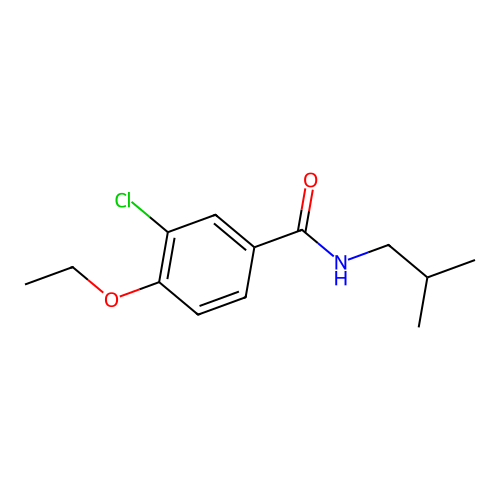 3-氯-4-乙氧基-N-(2-甲基丙基)苯甲酰胺 structure