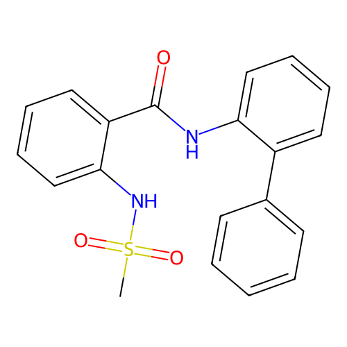 2-(methanesulfonamido)-N-(2-phenylphenyl)benzamide structure