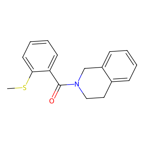 3,4-dihydro-1H-isoquinolin-2-yl-(2-methylsulfanylphenyl)methanone structure