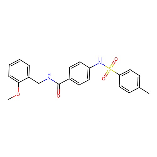 N-[(2-methoxyphenyl)methyl]-4-[(4-methylphenyl)sulfonylamino]benzamide structure