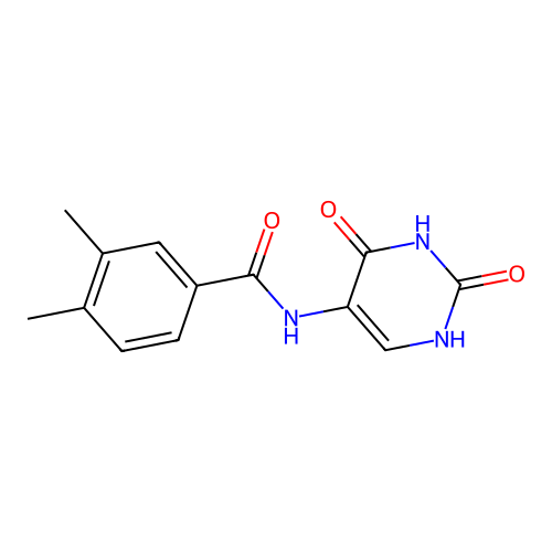 N-(2,4-dioxo-1H-pyrimidin-5-yl)-3,4-dimethylbenzamide structure