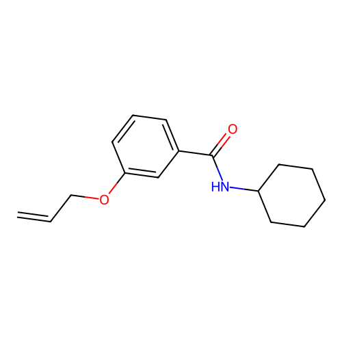 N-cyclohexyl-3-prop-2-enoxybenzamide structure