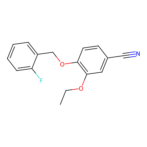 3-Ethoxy-4-[(2-fluorophenyl)methoxy]benzonitrile structure