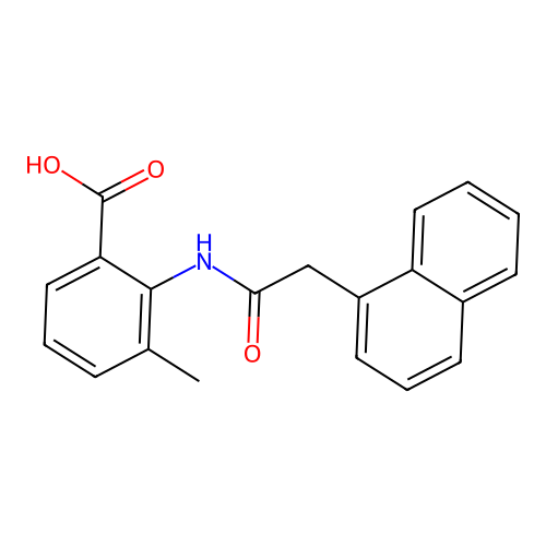 3-Methyl-2-[(naphthalen-1-ylacetyl)amino]benzoic acid structure