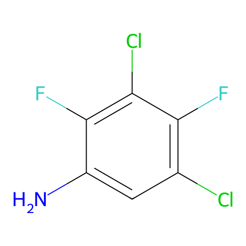 3,5-Dichloro-2,4-difluorobenzenamine structure
