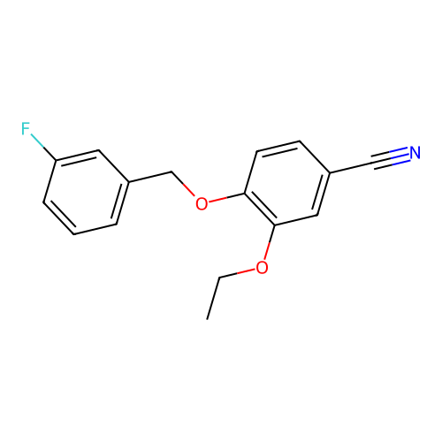 3-Ethoxy-4-[(3-fluorophenyl)methoxy]benzonitrile structure