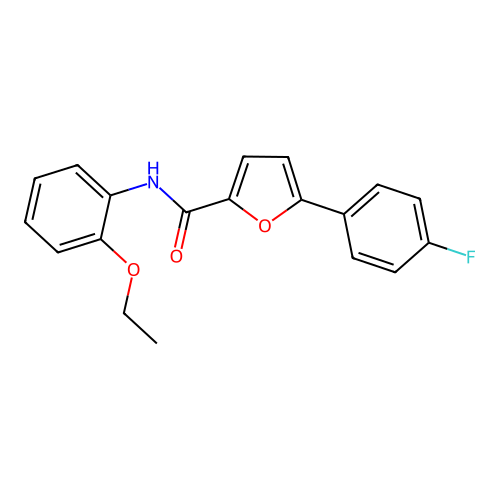 N-(2-ethoxyphenyl)-5-(4-fluorophenyl)furan-2-carboxamide structure