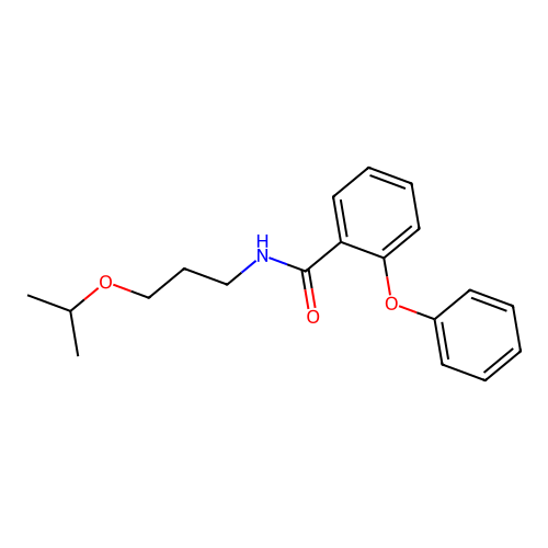 2-phenoxy-N-[3-(propan-2-yloxy)propyl]benzamide structure